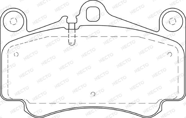 Necto FD7318A - Kit de plaquettes de frein, frein à disque cwaw.fr