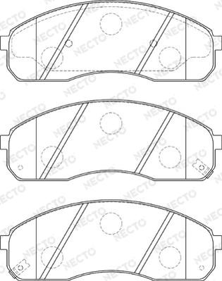 Necto FD7312A - Kit de plaquettes de frein, frein à disque cwaw.fr