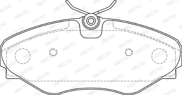 Necto FD7386A - Kit de plaquettes de frein, frein à disque cwaw.fr