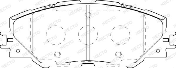 Necto FD7380A - Kit de plaquettes de frein, frein à disque cwaw.fr