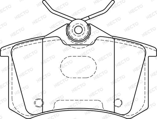 Necto FD7388A - Kit de plaquettes de frein, frein à disque cwaw.fr