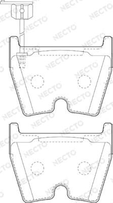 Necto FD7382A - Kit de plaquettes de frein, frein à disque cwaw.fr