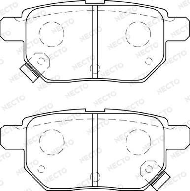 Necto FD7336A - Kit de plaquettes de frein, frein à disque cwaw.fr