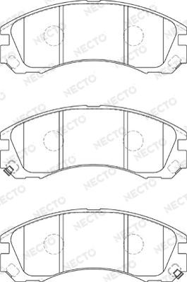 Necto FD7324A - Kit de plaquettes de frein, frein à disque cwaw.fr