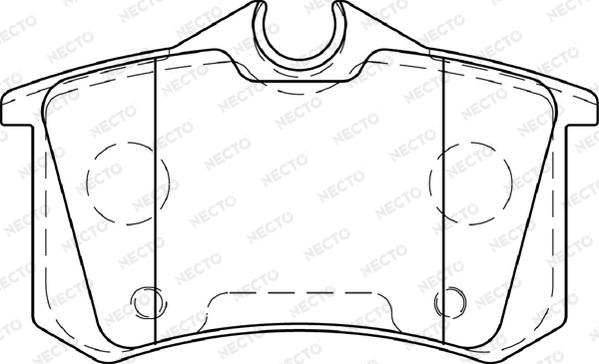 Necto FD7326A - Kit de plaquettes de frein, frein à disque cwaw.fr