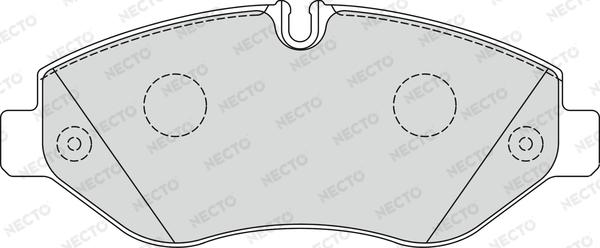 Necto FD7328V - Kit de plaquettes de frein, frein à disque cwaw.fr