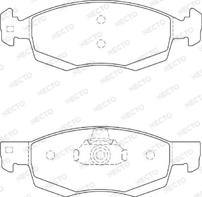 Necto FD7327A - Kit de plaquettes de frein, frein à disque cwaw.fr