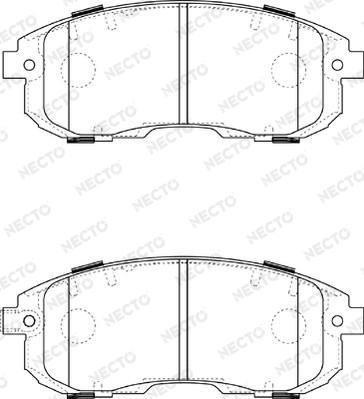 Necto FD7374A - Kit de plaquettes de frein, frein à disque cwaw.fr