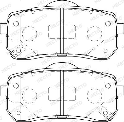 Necto FD7376A - Kit de plaquettes de frein, frein à disque cwaw.fr