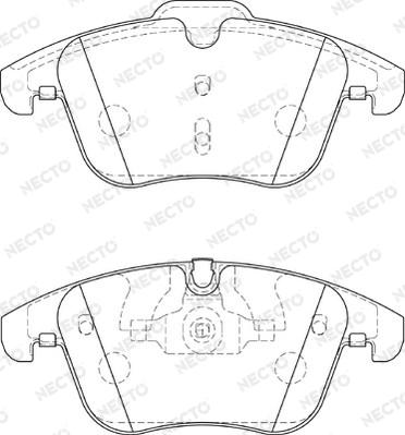 Necto FD7370A - Kit de plaquettes de frein, frein à disque cwaw.fr