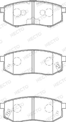 Necto FD7295A - Kit de plaquettes de frein, frein à disque cwaw.fr