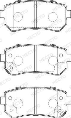 Necto FD7290A - Kit de plaquettes de frein, frein à disque cwaw.fr