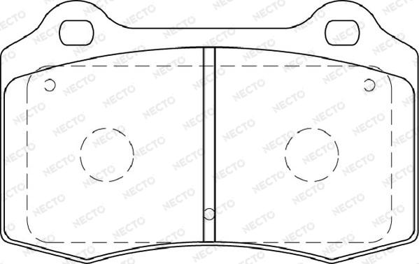 Necto FD7291A - Kit de plaquettes de frein, frein à disque cwaw.fr