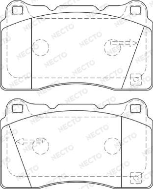 Necto FD7292A - Kit de plaquettes de frein, frein à disque cwaw.fr