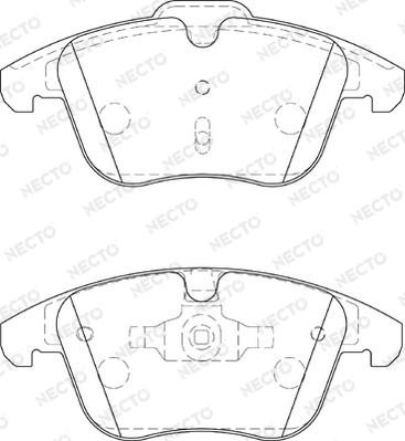 Necto FD7249A - Kit de plaquettes de frein, frein à disque cwaw.fr