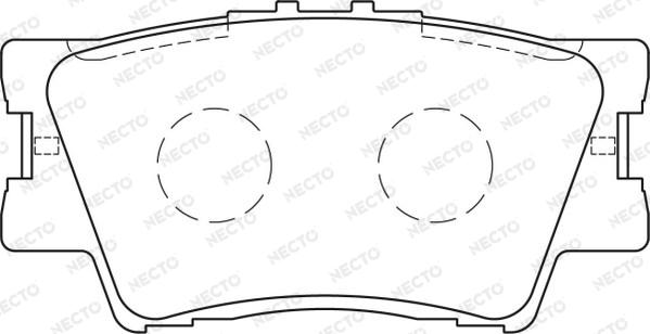 Necto FD7244A - Kit de plaquettes de frein, frein à disque cwaw.fr