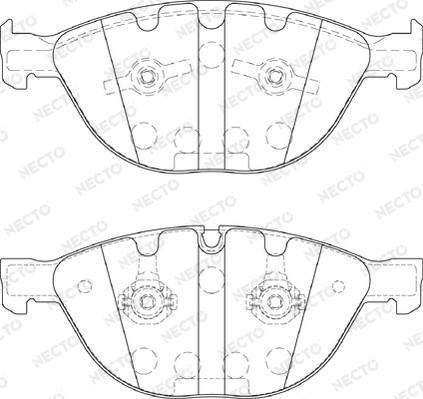 Necto FD7240A - Kit de plaquettes de frein, frein à disque cwaw.fr