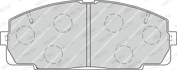 Necto FD7241V - Kit de plaquettes de frein, frein à disque cwaw.fr