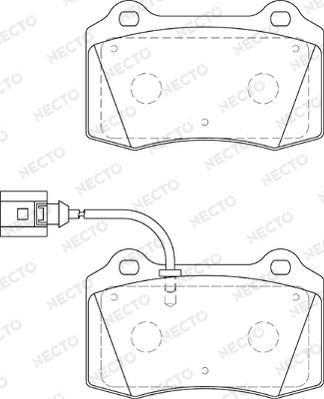 Necto FD7248A - Kit de plaquettes de frein, frein à disque cwaw.fr