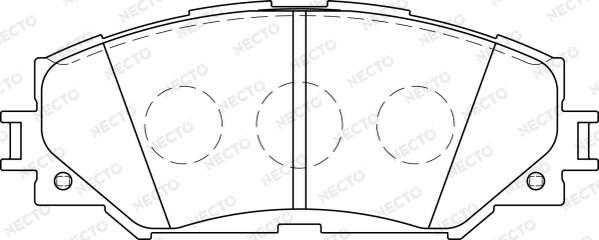 Necto FD7243A - Kit de plaquettes de frein, frein à disque cwaw.fr