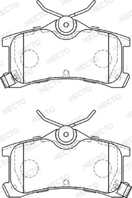 Necto FD7247A - Kit de plaquettes de frein, frein à disque cwaw.fr