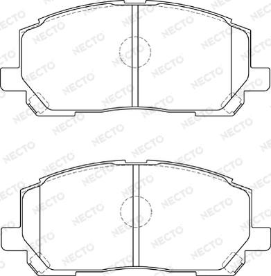 Necto FD7259A - Kit de plaquettes de frein, frein à disque cwaw.fr