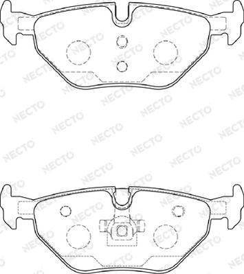 Necto FD7257A - Kit de plaquettes de frein, frein à disque cwaw.fr