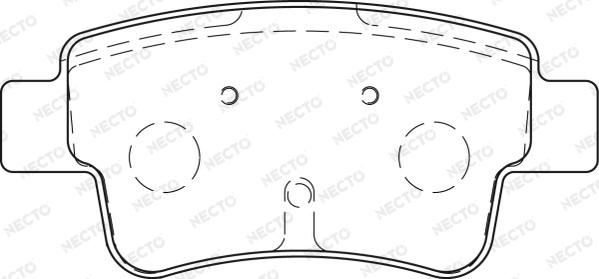 Necto FD7265A - Kit de plaquettes de frein, frein à disque cwaw.fr