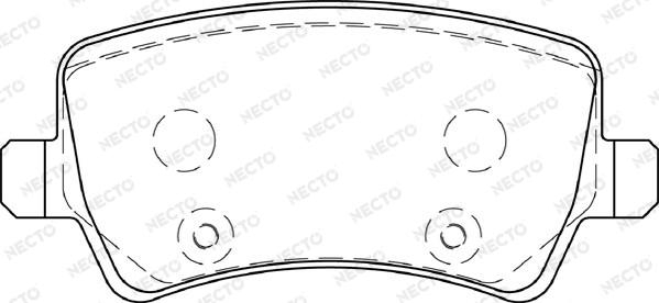 Necto FD7261A - Kit de plaquettes de frein, frein à disque cwaw.fr