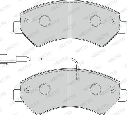 Necto FD7268V - Kit de plaquettes de frein, frein à disque cwaw.fr