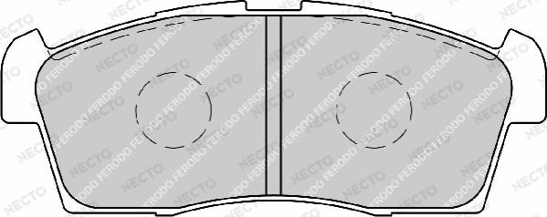 Necto FD7204A - Kit de plaquettes de frein, frein à disque cwaw.fr