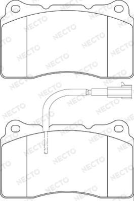 Necto FD7200A - Kit de plaquettes de frein, frein à disque cwaw.fr