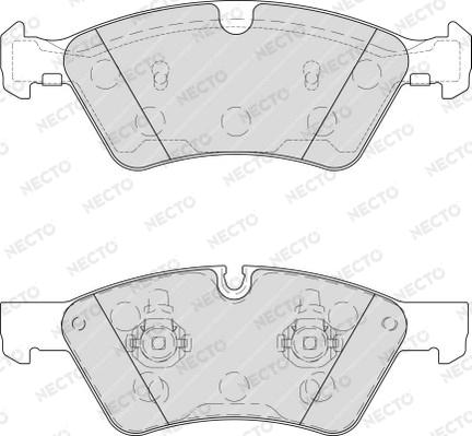 Necto FD7208A - Kit de plaquettes de frein, frein à disque cwaw.fr