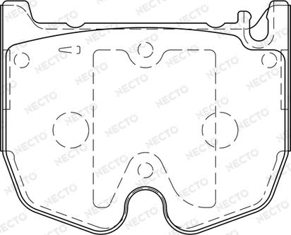 Necto FD7202A - Kit de plaquettes de frein, frein à disque cwaw.fr