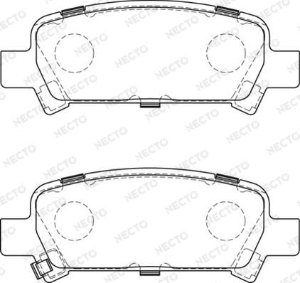 Necto FD7219A - Kit de plaquettes de frein, frein à disque cwaw.fr