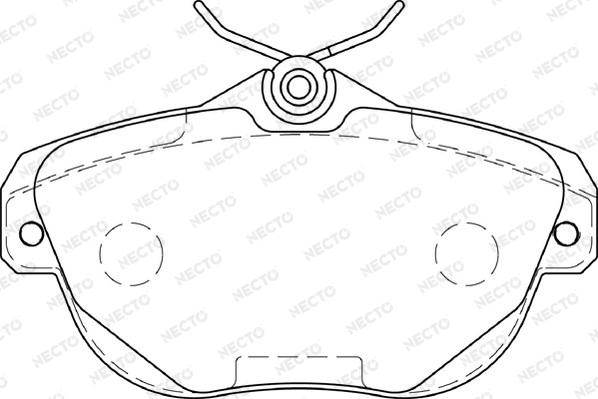 Necto FD7214A - Kit de plaquettes de frein, frein à disque cwaw.fr