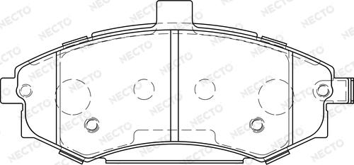 Necto FD7216A - Kit de plaquettes de frein, frein à disque cwaw.fr