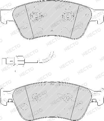 Necto FD7210A - Kit de plaquettes de frein, frein à disque cwaw.fr