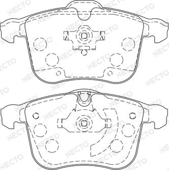 Necto FD7211A - Kit de plaquettes de frein, frein à disque cwaw.fr