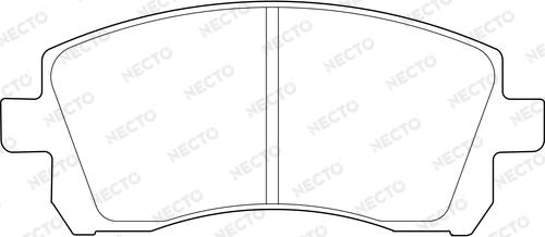 Necto FD7218A - Kit de plaquettes de frein, frein à disque cwaw.fr