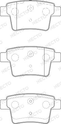 Necto FD7212A - Kit de plaquettes de frein, frein à disque cwaw.fr