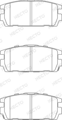 Necto FD7217A - Kit de plaquettes de frein, frein à disque cwaw.fr