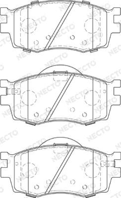 Necto FD7289A - Kit de plaquettes de frein, frein à disque cwaw.fr