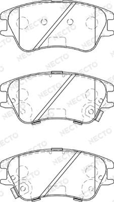 Necto FD7285A - Kit de plaquettes de frein, frein à disque cwaw.fr