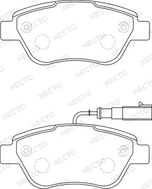 Necto FD7280A - Kit de plaquettes de frein, frein à disque cwaw.fr