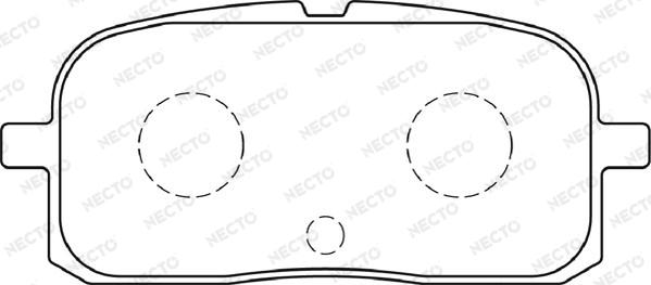 Necto FD7282A - Kit de plaquettes de frein, frein à disque cwaw.fr