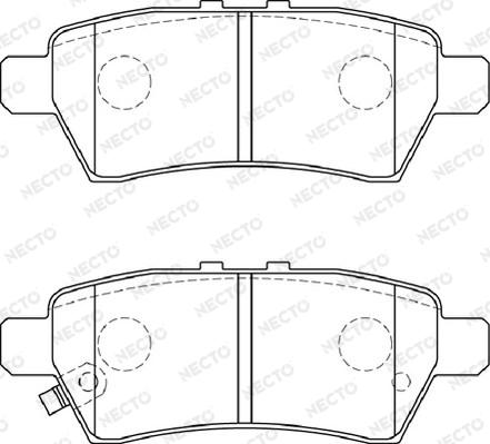 Necto FD7239A - Kit de plaquettes de frein, frein à disque cwaw.fr