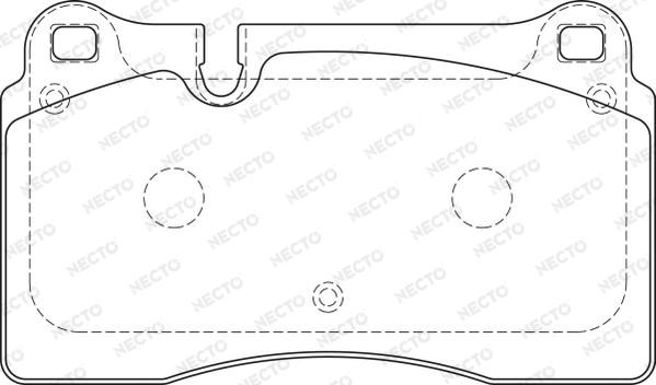 Necto FD7234A - Kit de plaquettes de frein, frein à disque cwaw.fr