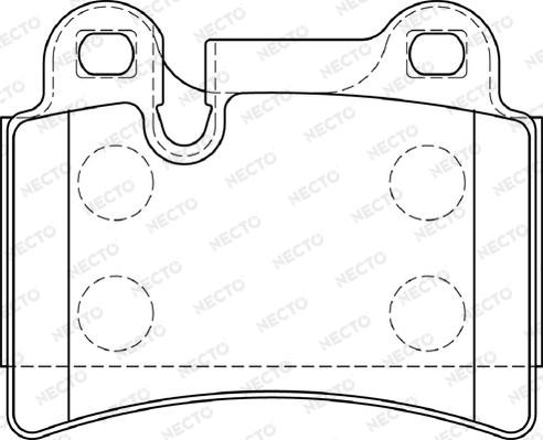 Necto FD7235A - Kit de plaquettes de frein, frein à disque cwaw.fr