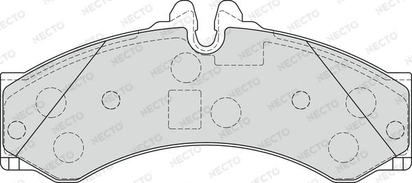 Necto FD7236V - Kit de plaquettes de frein, frein à disque cwaw.fr